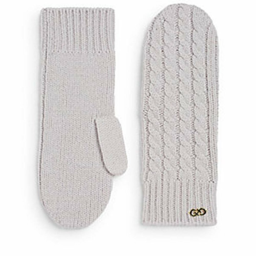 COLE HAAN Cable Knit WOOL Winter MITTENS